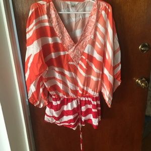 Boston Proper Draw string blouse